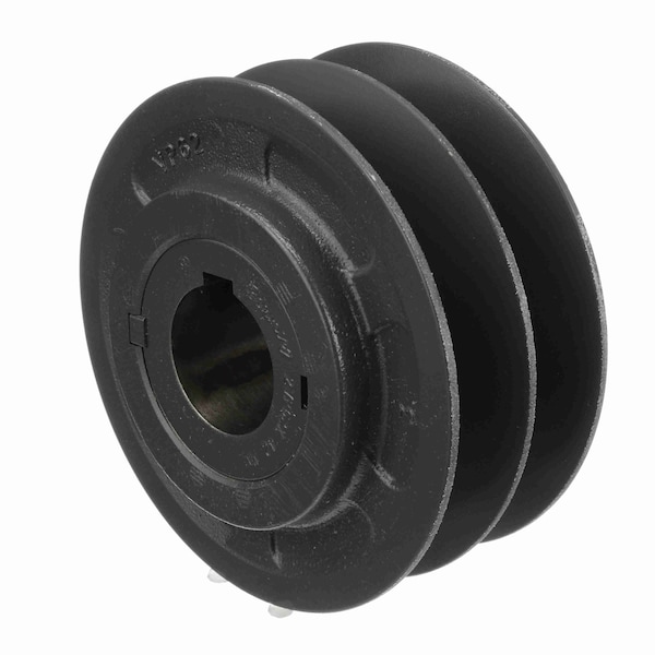 2 Groove Cast Iron Finish Bore Fhp Variable Pitch Sheave, 2VP62X42MM